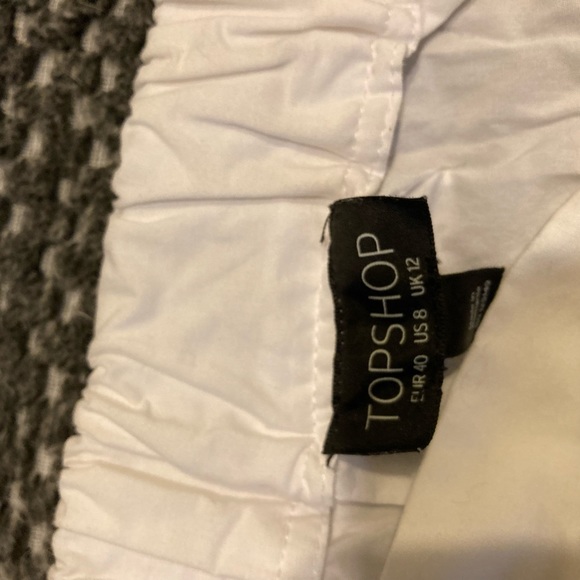 Topshop off shoulder white top, sz8 - Picture 6 of 7